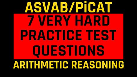 asvab test is it hard|really hard asvan questions.